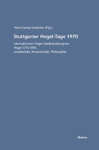Cover Stuttgarter Hegel-Tage 1970