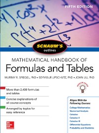 Cover Schaum's Outline of Mathematical Handbook of Formulas and Tables, Fifth Edition