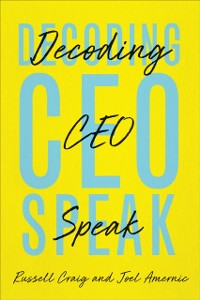 Cover Decoding CEO-Speak