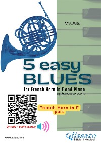 Cover Horn part: 5 Easy Blues for French Horn in F and Piano