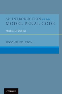 Cover Introduction to the Model Penal Code