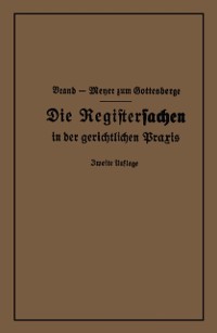 Cover Die Registersachen