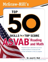 Cover McGraw-Hill's Top 50 Skills For A Top Score: ASVAB Reading and Math