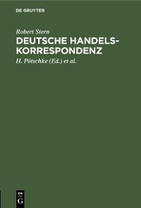 Cover Deutsche Handelskorrespondenz