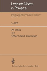 Cover Index and Other Useful Information