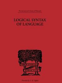 Cover Logical Syntax of Language