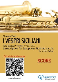 Cover Sax Quartet Score of "I Vespri Siciliani"