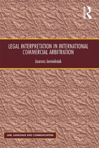 Cover Legal Interpretation in International Commercial Arbitration