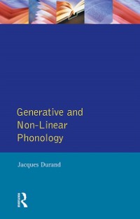 Cover Generative and Non-Linear Phonology