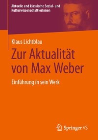 Cover Zur Aktualität von Max Weber