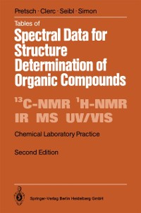 Cover Tables of Spectral Data for Structure Determination of Organic Compounds