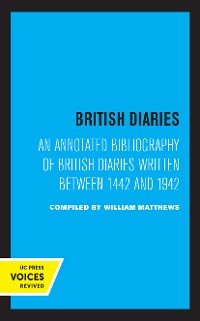 Cover British Diaries