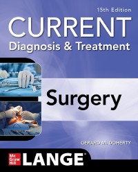 Cover Current Diagnosis and Treatment Surgery, 15th Edition