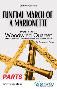 Cover Woodwind Quartet sheet music: Funeral March of a marionette (set of parts)