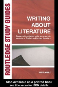 Cover Writing About Literature