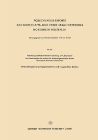 Cover Forschungsberichte des Wirtschafts- und Verkehrsministeriums Nordrhein-Westfalen