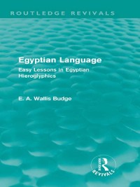 Cover Egyptian Language (Routledge Revivals)