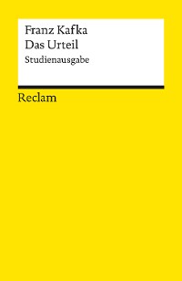 Cover Das Urteil. Studienausgabe