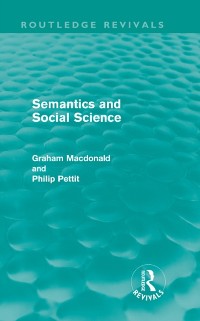 Cover Semantics and Social Science (Routledge Revivals)