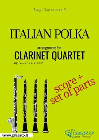 Cover Italian Polka - Clarinet Quartet score & parts