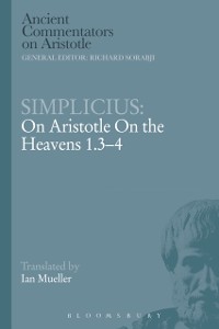 Cover Simplicius: On Aristotle On the Heavens 1.3-4