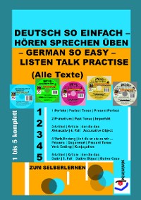 Cover Deutsch So Einfach – Hören Sprechen Üben – German So Easy – Listen Talk Practise (Alle Texte)