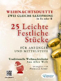 Cover Weihnachtsduette für Zwei Gleiche Saxophone in Es oder B | 25 Leichte Stücke für Anfänger und Mittelstufe