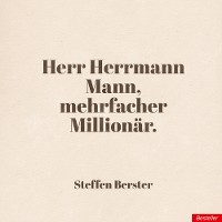 Cover Herr Herrmann Mann, mehrfacher Millionär.