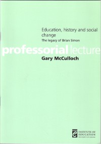 Cover Education, history and social change