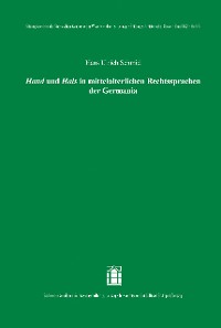 Cover Hand und Hals in mittelalterlichen Rechtssprachen der Germania