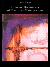 Cover Concise Dictionary of Business Management