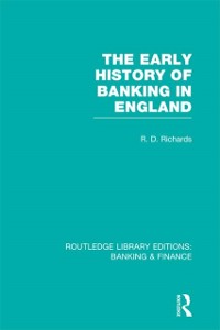 Cover Early History of Banking in England (RLE Banking & Finance)