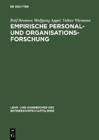 Cover Empirische Personal- und Organisationsforschung