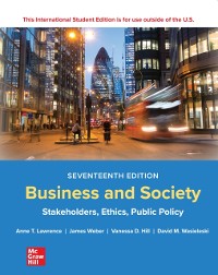 Cover Business and Society: Stakeholders Ethics Public Policy ISE