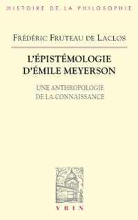 Cover L''épistémologie d''Émile Meyerson