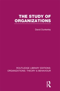 Cover Study of Organizations (RLE: Organizations)
