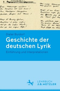 Cover Geschichte der deutschen Lyrik.