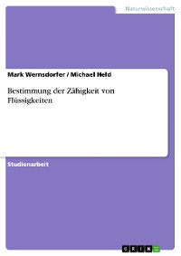 Cover Bestimmung der Zähigkeit von Flüssigkeiten