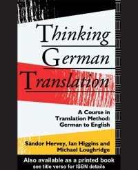 Cover Thinking German Translation
