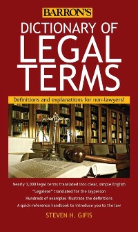 Cover Dictionary of Legal Terms