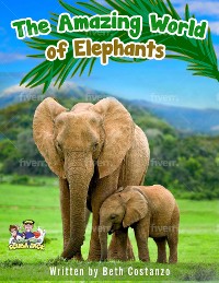 Cover Elephants Activity Workbook for Kids ages 4-8!