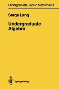 Cover Undergraduate Algebra