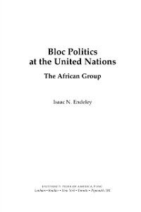 Cover Bloc Politics at the United Nations