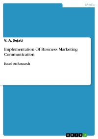 Cover Implementation Of Business Marketing Communication