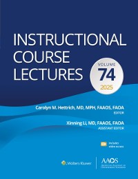 Cover Instructional Course Lectures: Volume 74: Print + eBook with Multimedia