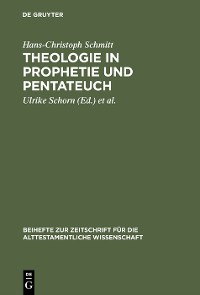 Cover Theologie in Prophetie und Pentateuch