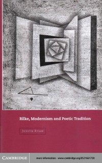 Cover Rilke, Modernism and Poetic Tradition