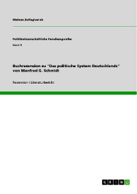 Cover Buchrezension zu "Das politische System Deutschlands" von Manfred G. Schmidt