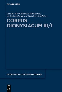 Cover Corpus Dionysiacum III/1