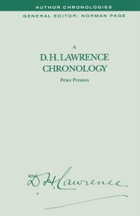 Cover D.H. Lawrence Chronology